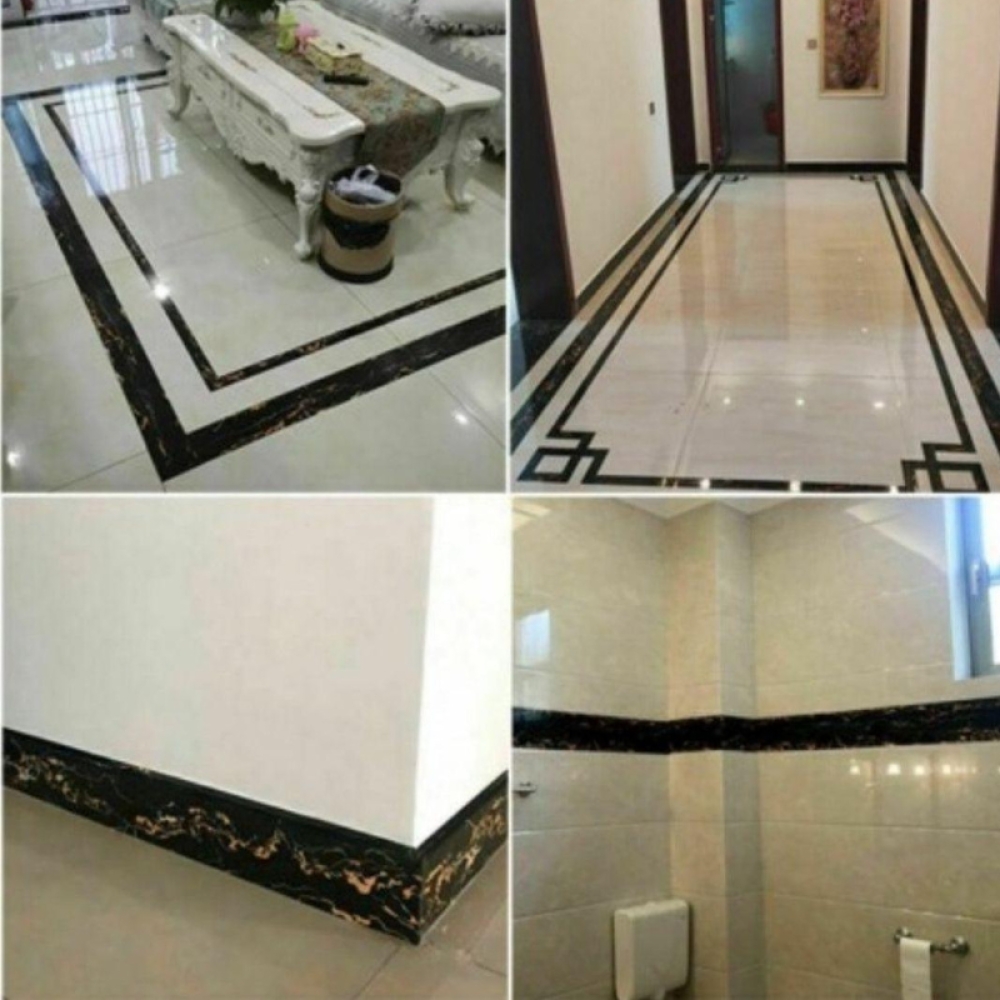  Plinta Autoadeziva Pentru Pardoseala Sau Perete Tip Marmura, Impermeabila, 10 X 500 cm , Engros