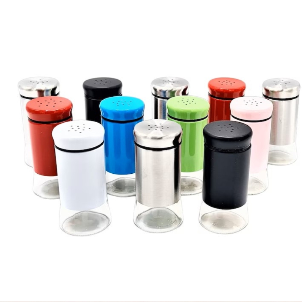  Solnițe multicolor, sticla inox, 40 ml, Engros