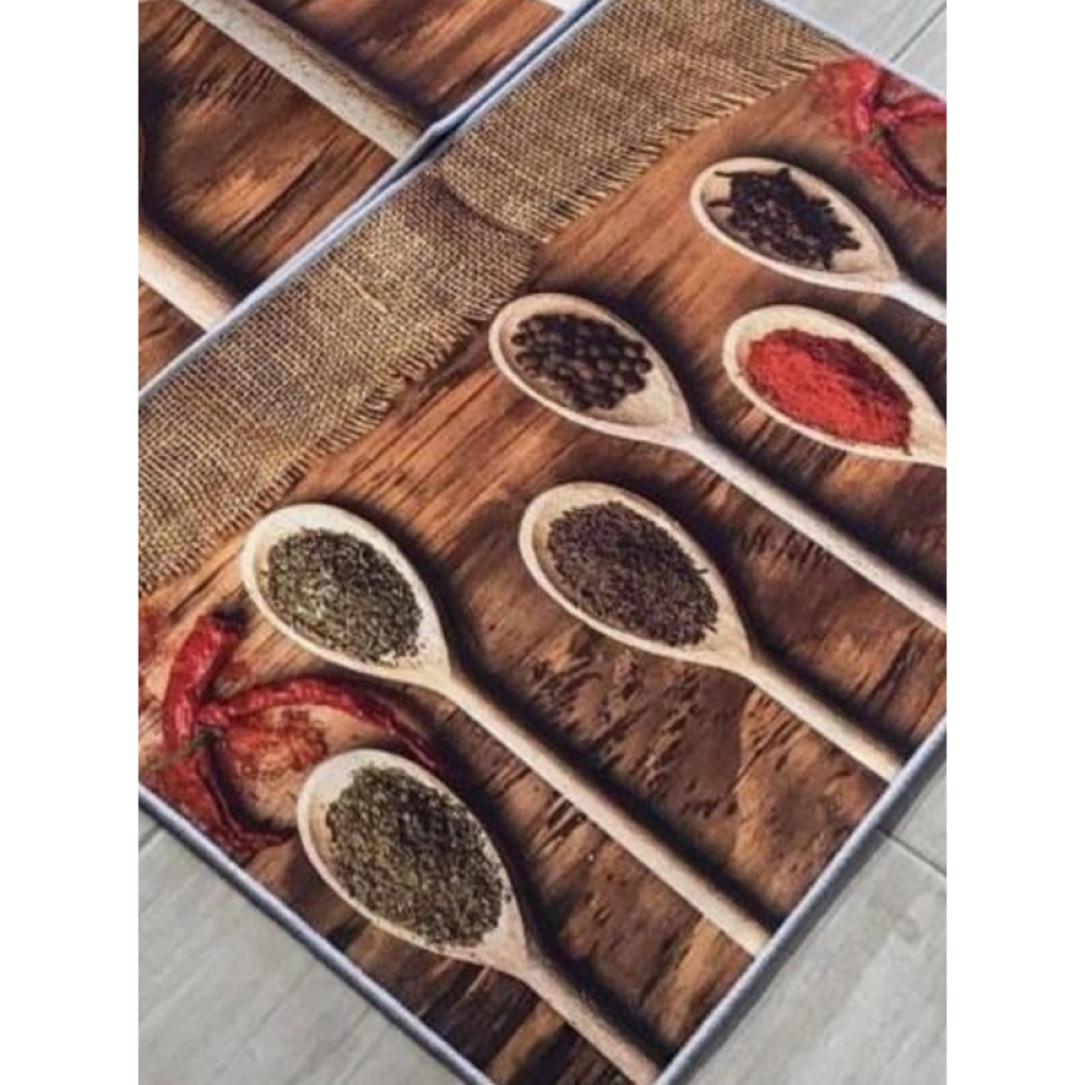  Set 2 Covoare de Bucatarie Antiderapant, 120 x 40 / 60 x 40 cm - Engros