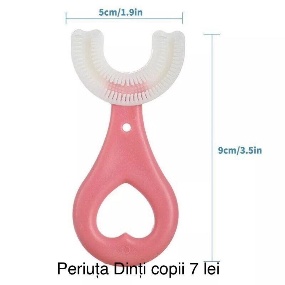  Periuta de Dinti Circulara U-shape, Pentru Copii de 2-6 ani - Engros