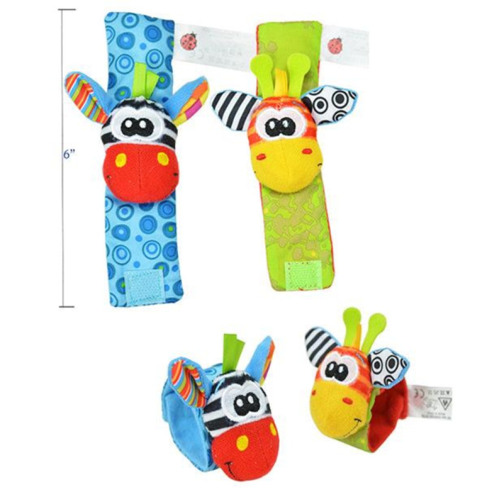  Set 2 Sosete  si 2 Bratari, cu zornaitoare, 2 pentru maini si 2 pentru picioare, Engros