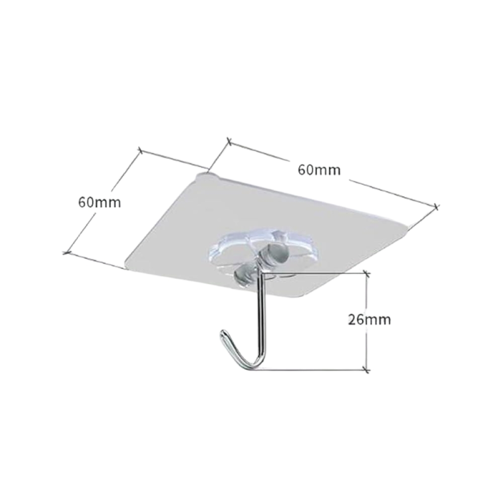  Cârlige adezive, cârlige lipicioase rezistente la 44 lb (max.), cârlige de perete, Engros