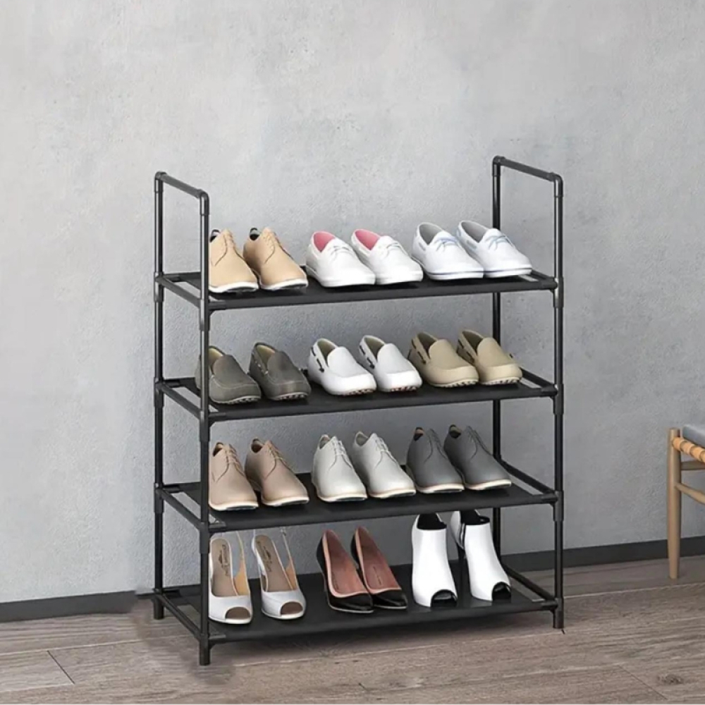  Pantofar cu 4 Etajere, Plastic și Metal, 92 x 84 x 30 cm, Engros