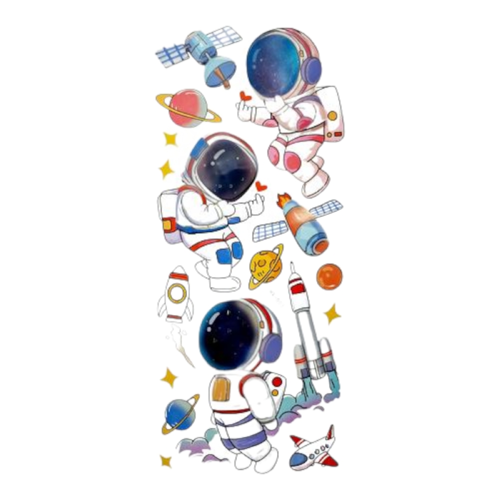  Stickere Copii de perete Astronauti 3D , 54 x 25 cm , Diverse modele Engros