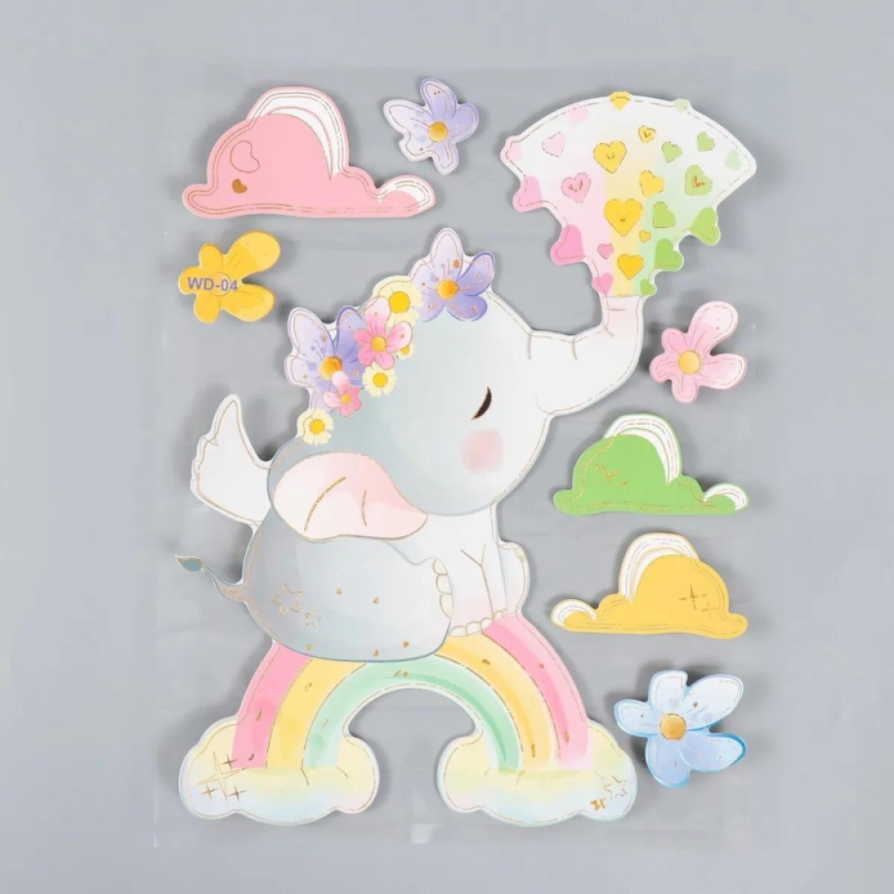  Sticker Perete Autocolant Decorativ Copii 3D 40 X 30 cm, Hartie buretata,  Engros