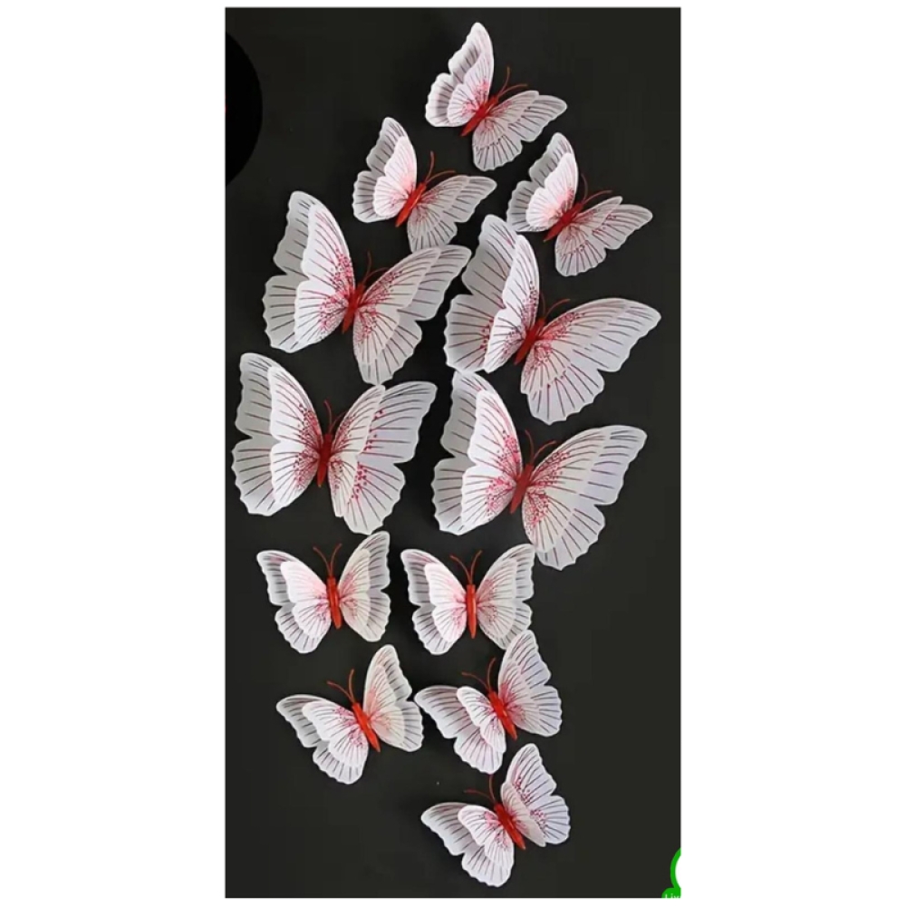  Stickere Decorative de perete Fluturas, 30 x 30 cm - Engros