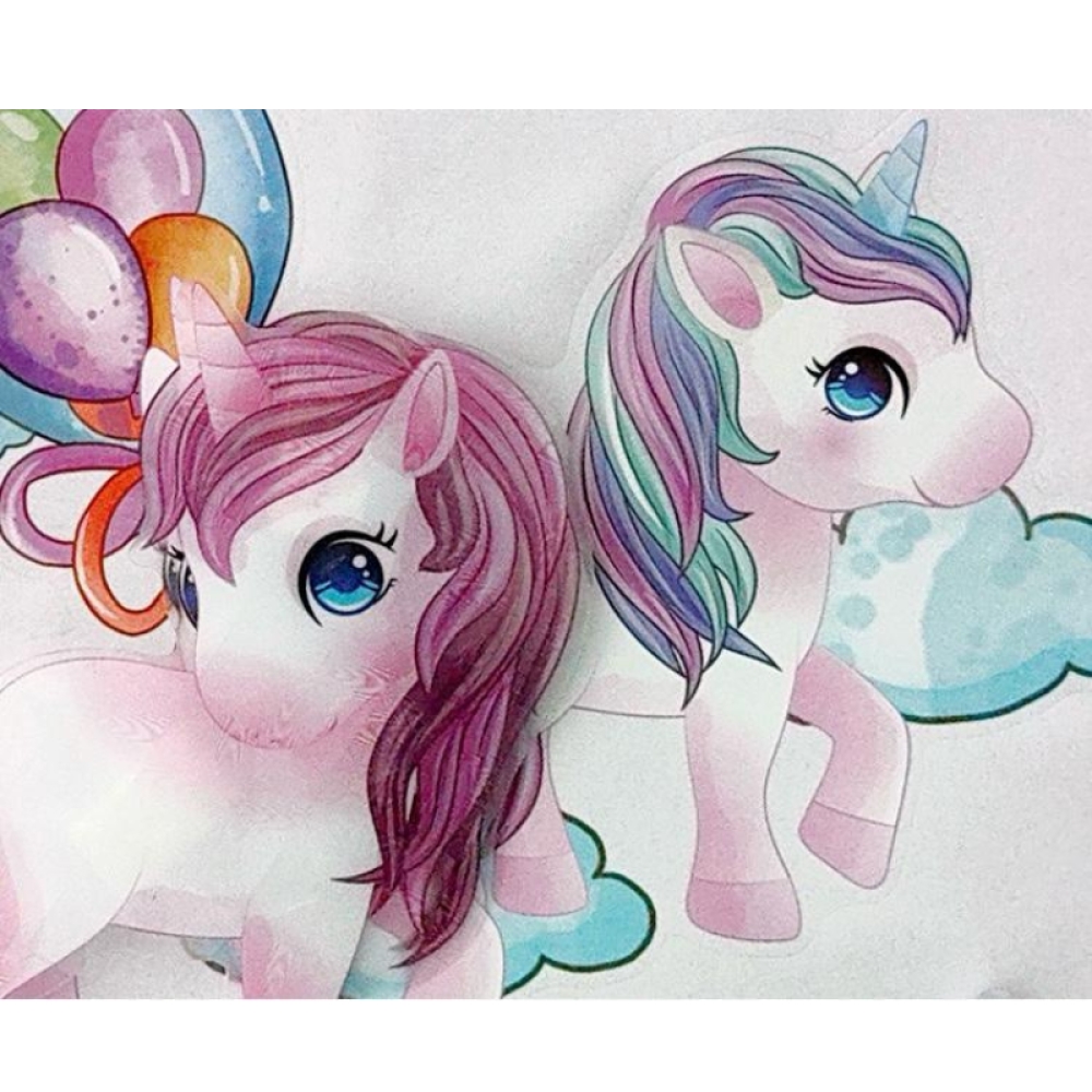  Sticker pentru perete Unicorn, 50 x 35 cm - Engros