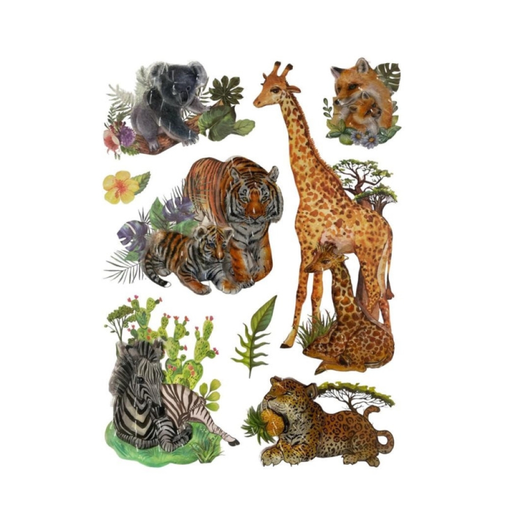  Stickere Decorative copii de perete Animale 3D, 40 x 30 cm, Diverse modele - Engros