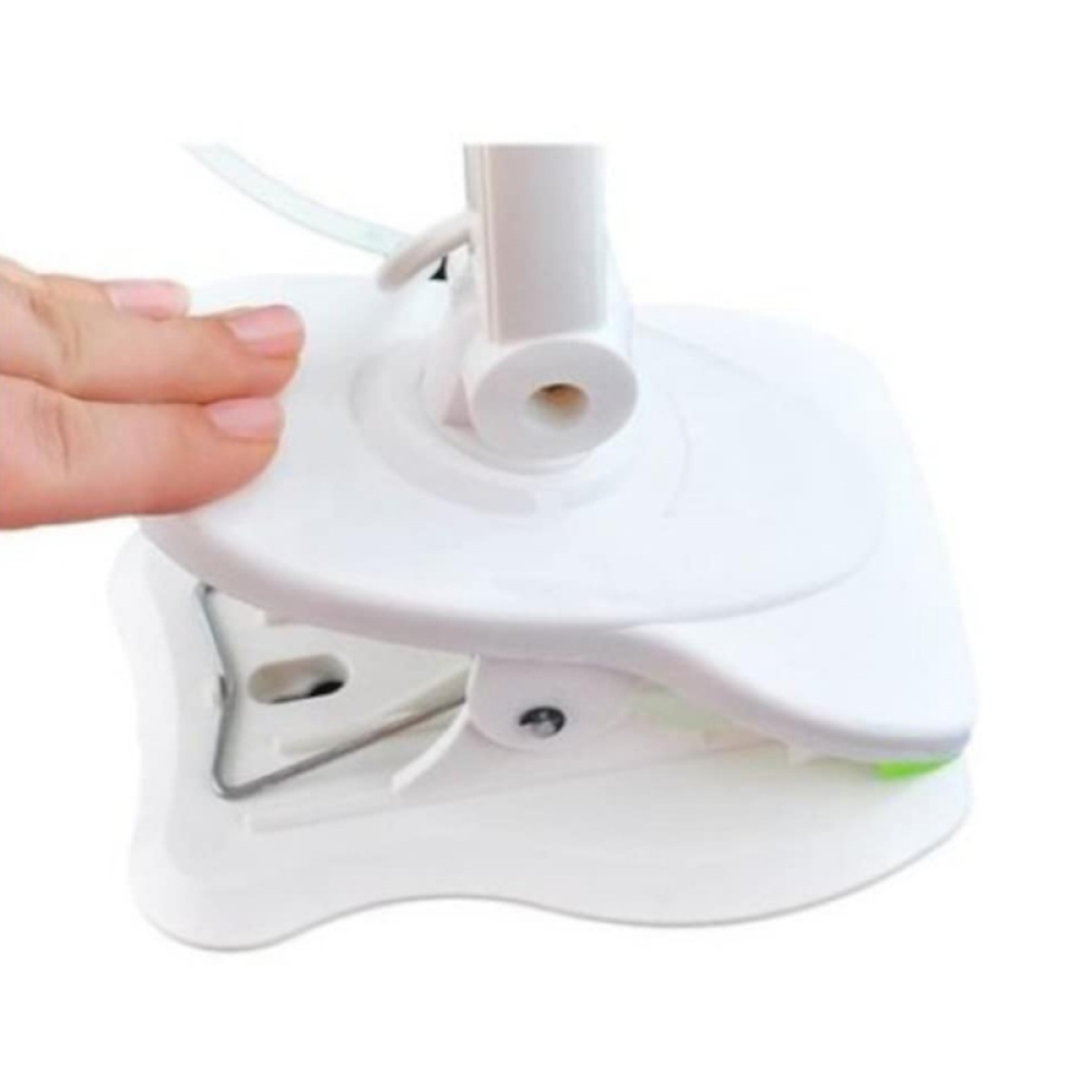  Ventilator Electric multifunctiona, picior pliabil si clips, Alb Albastru - Engros