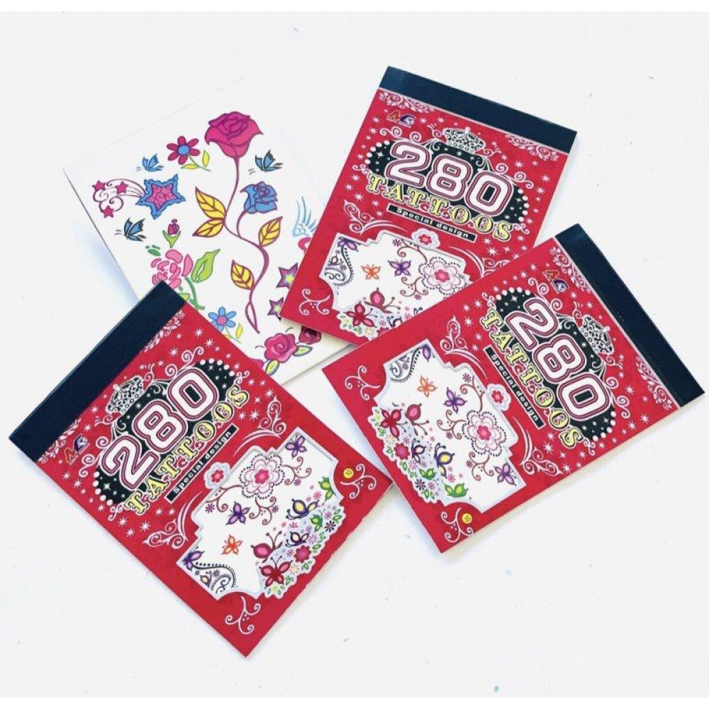  Album Tatuaje Temporare - set cu  4 foi, 11 x 8 cm, Engros