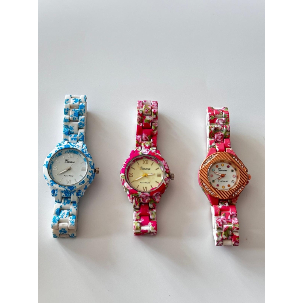  Ceas Dama Curea Colorata - Engros