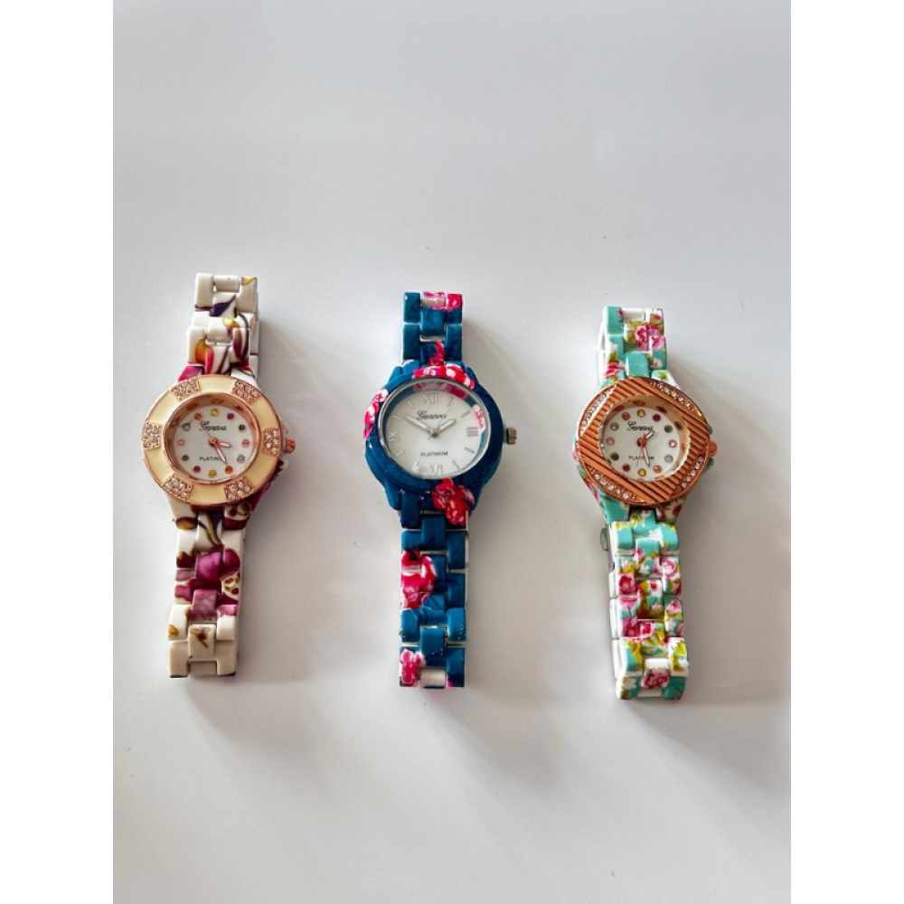  Ceas Dama Curea Colorata - Engros