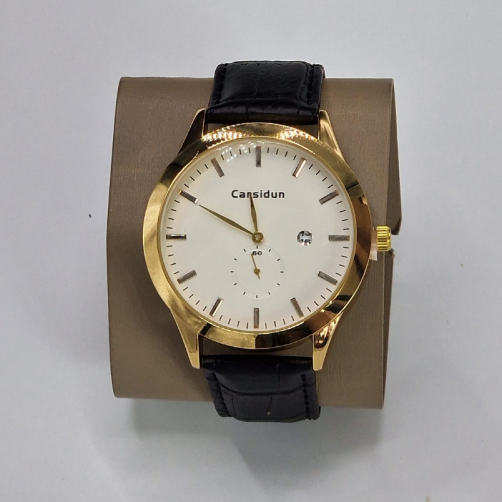  Ceasuri pentru Bărbați cu Data cu Curea din piele - 4 Modele Diferite, Engros