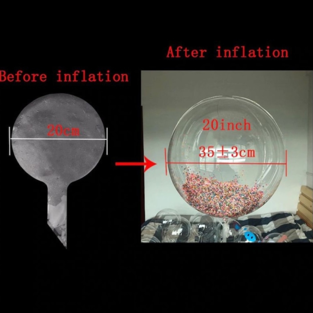  Balon luminos + Bat + Rozeta 50 LED-uri Multicolori - Engros