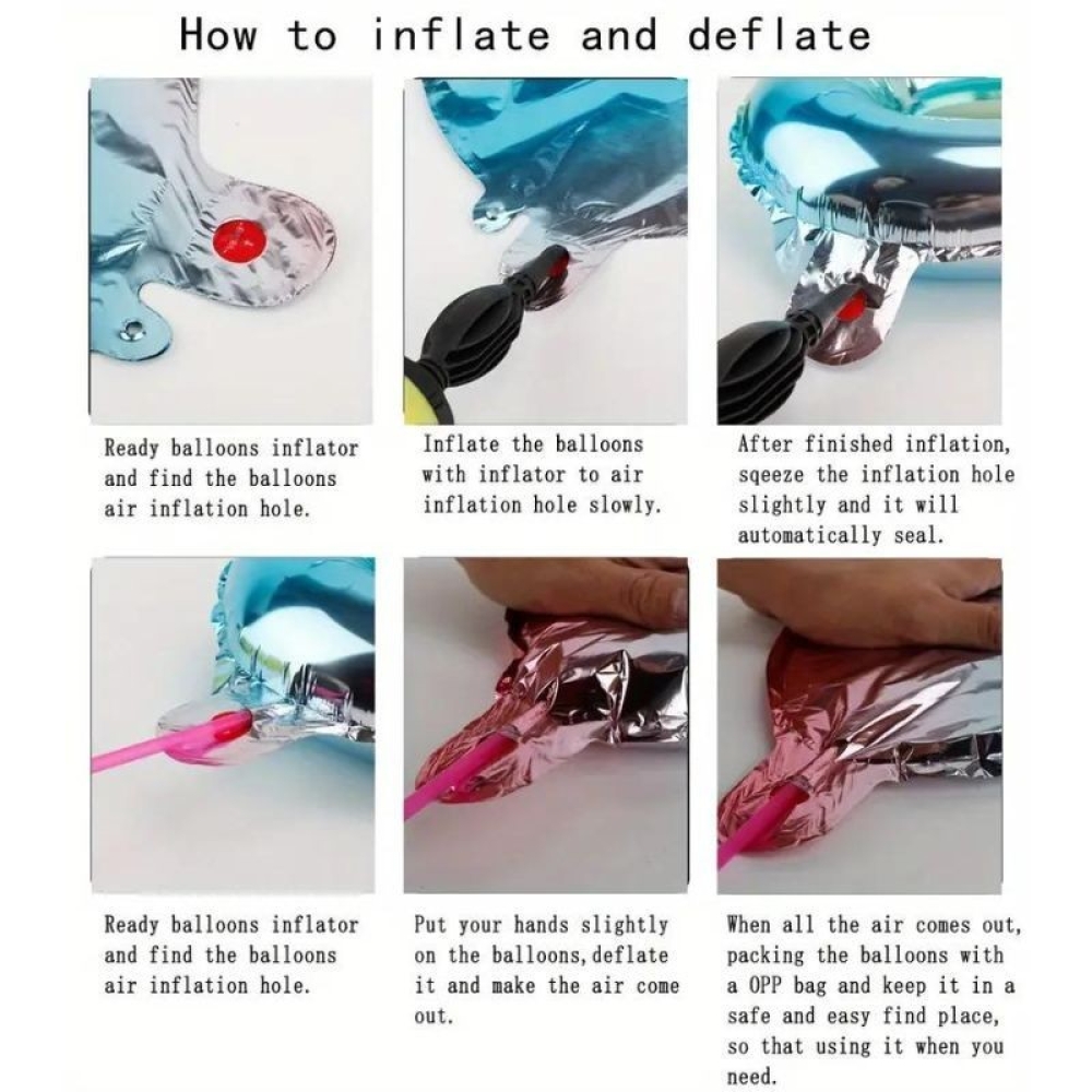  Set Baloane Cifre, de la 0 la 9, 68 x 53 cm, Auriu - Engros