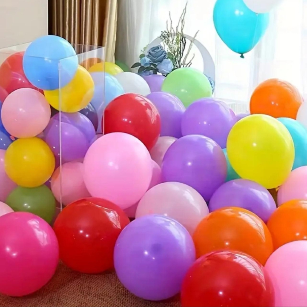  Set 100 buc, Baloane colorate din latex - Engros