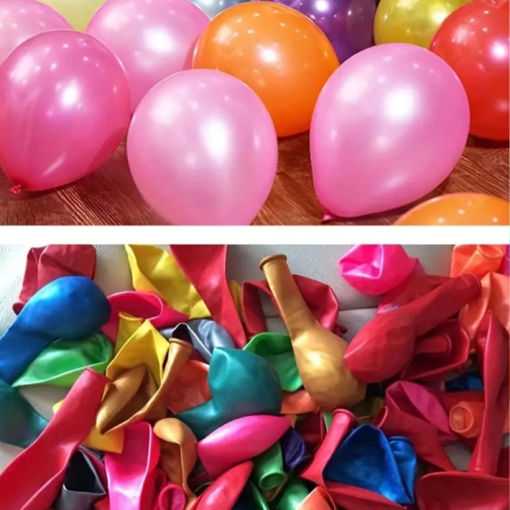  Set 100 buc, Baloane colorate din latex - Engros