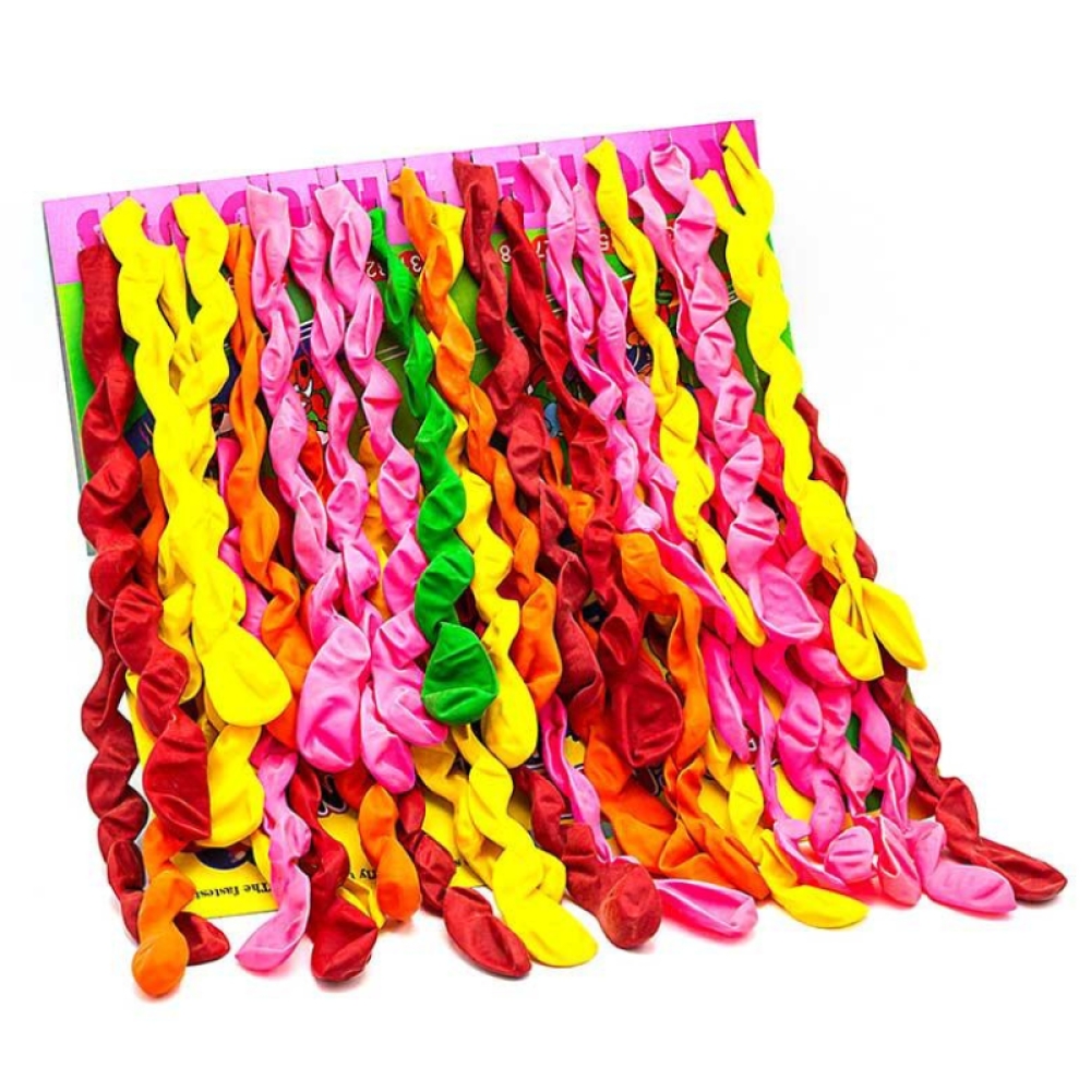  Set 40 Baloane din latex în formă de spirală - Engros