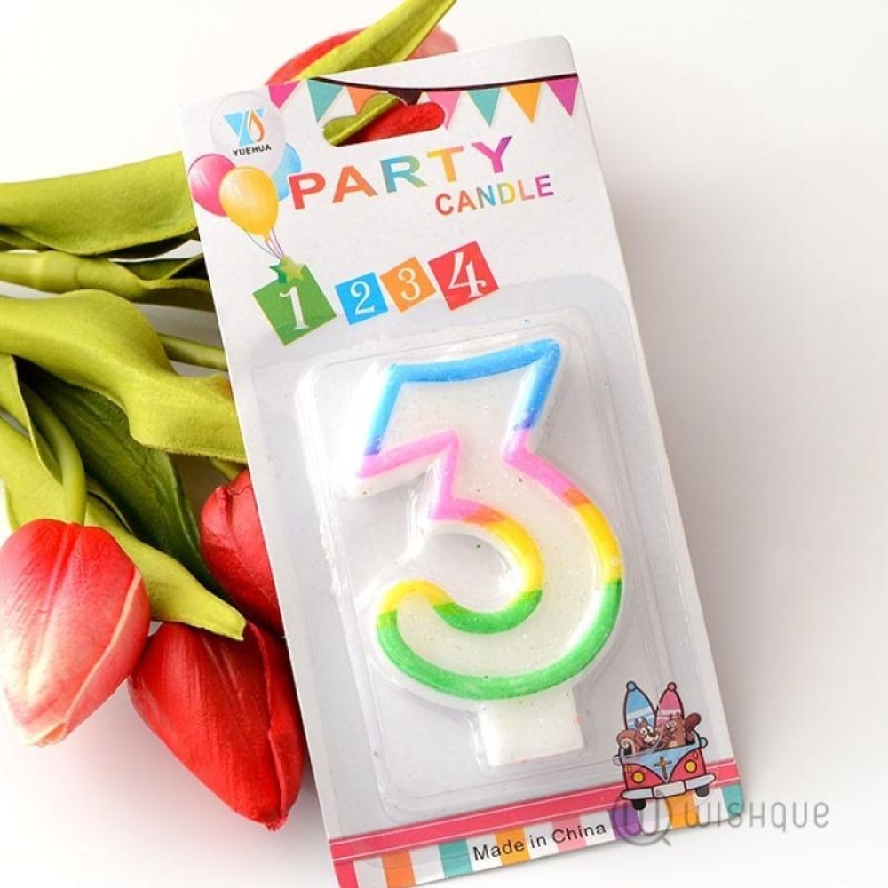  Set Lumanari Cifre pentru Tort, de la 0 la 9 - Engros