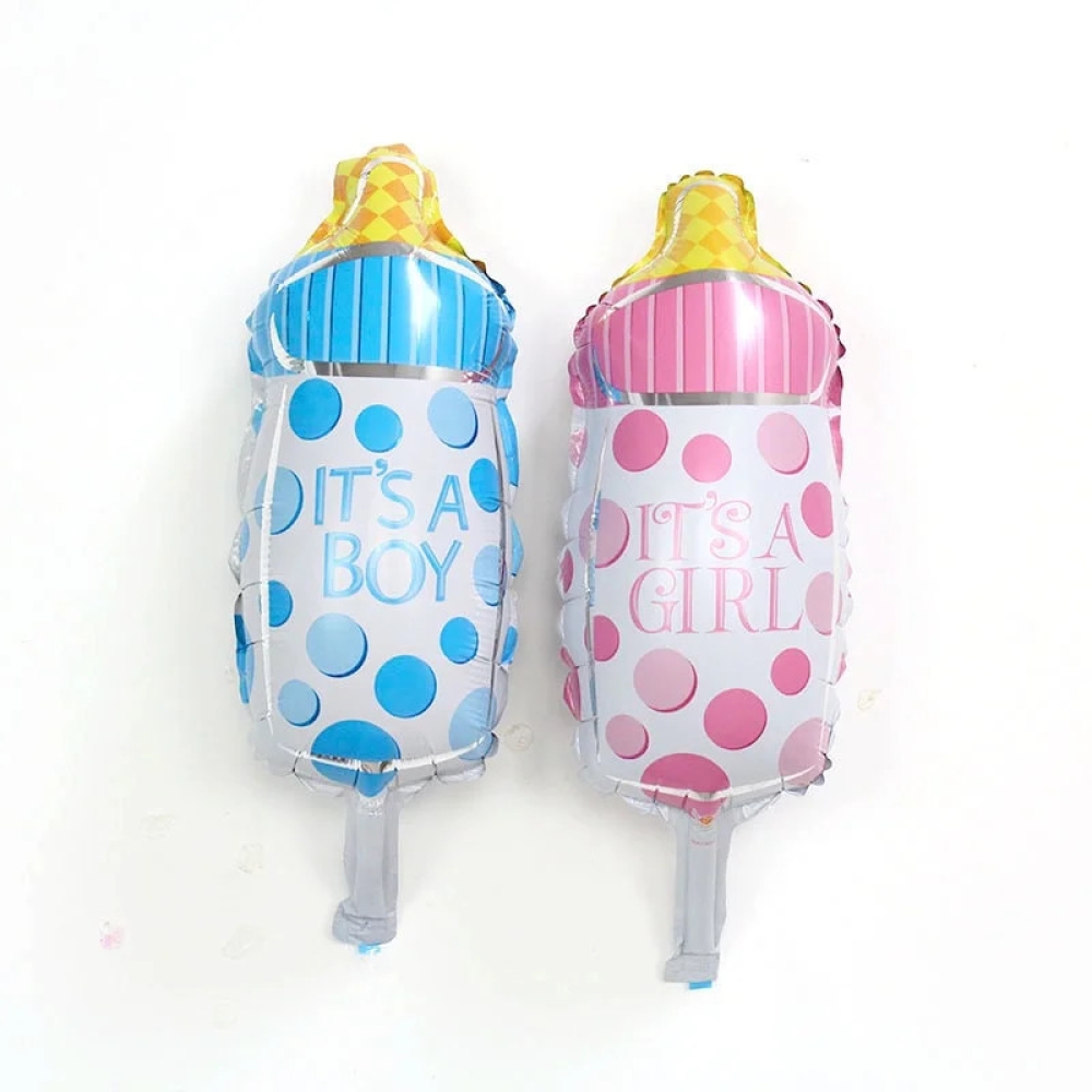  Set 2 Baloane folie figurina Biberon, Albastru/ Roz  44 x 20 cm, Engros