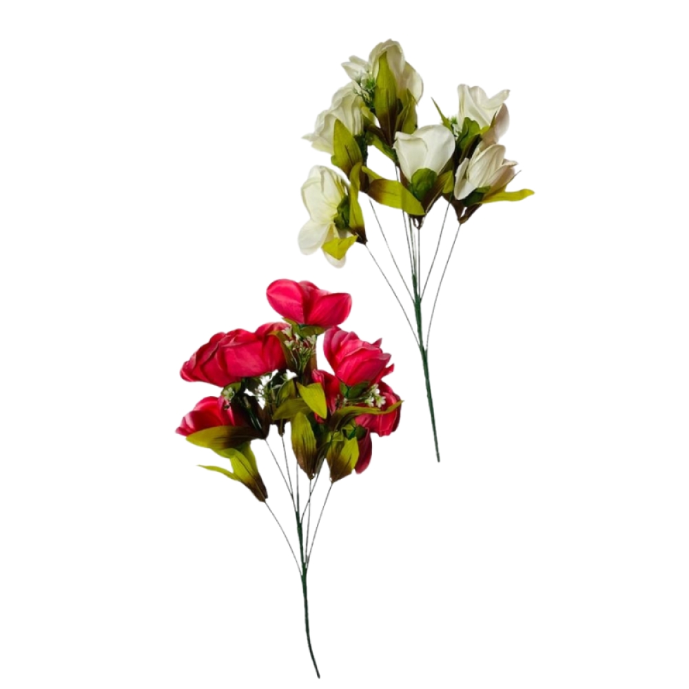  Buchet de flori cu 7 fire 54 cm, diverse culori, Engros