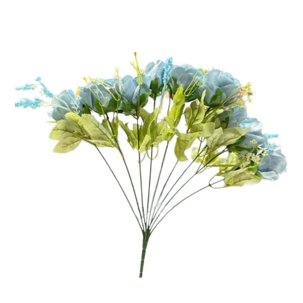  Buchet Trandafiri din Flori Artificiale, 9 capete, 37 cm - Engros