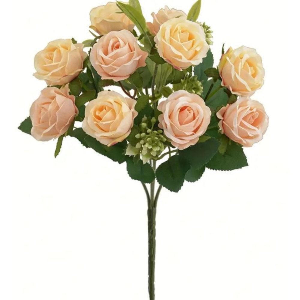  Buchet Floral Artificial 7 Fire, 37 cm, 9 Flori - Engros