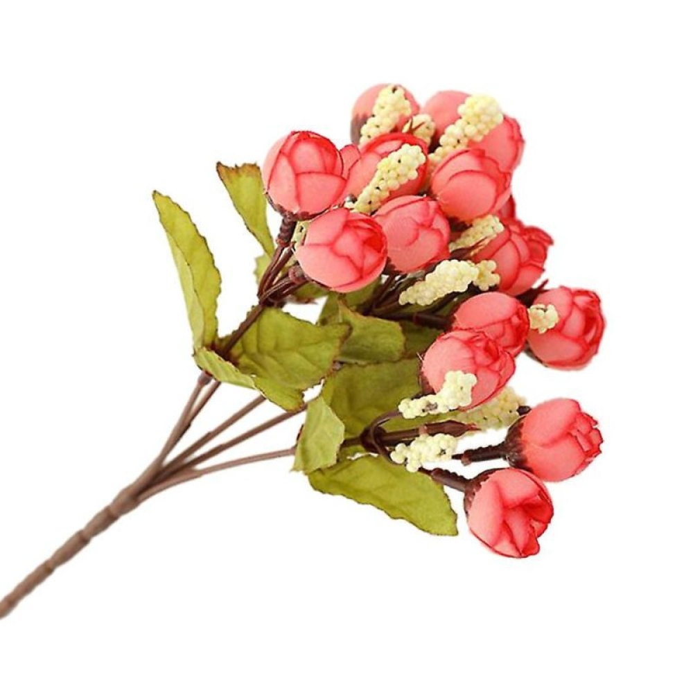  Buchet Trandafir Artificiale 5 Fire, 33 cm, 10 Flori - Engros