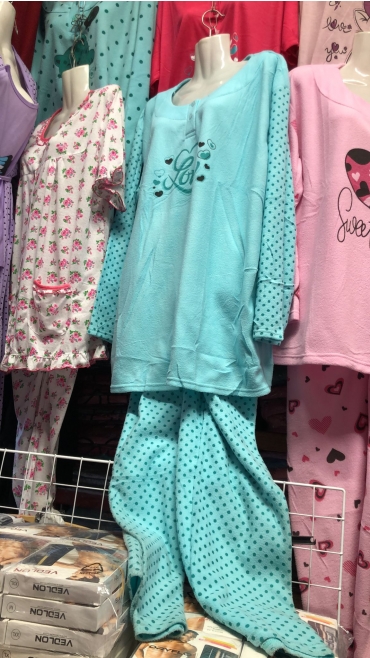 pijama groasa dama xl-4xl 5/set