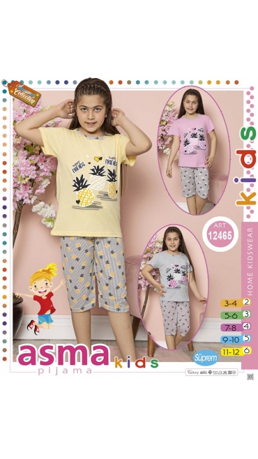 pijama copii 3-12 ani 5/set