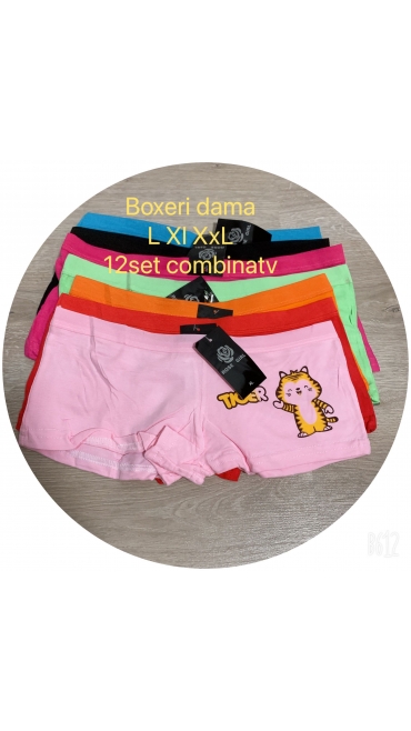 boxeri dama l-2xl 12/set