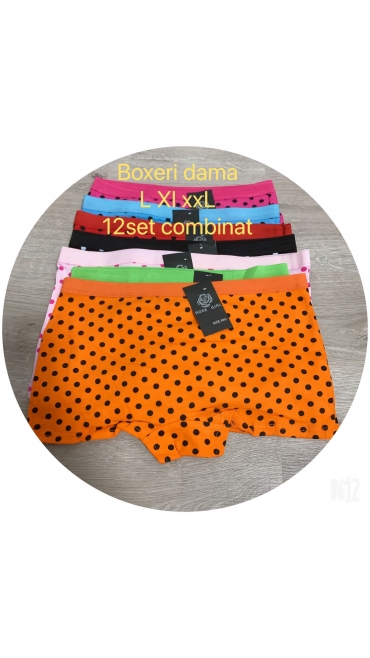 boxeri dama l-2xl 12/set