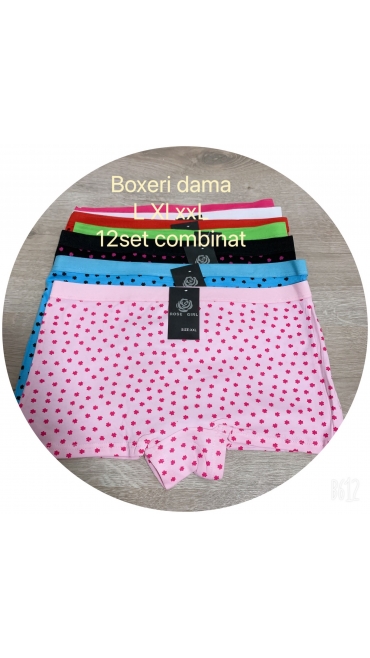 boxeri dama l-2xl 12/set