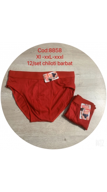 chiloti barbati rosii xl-3xl 12/set