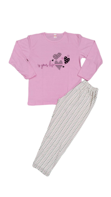 pijama dama batal bumbac l-3xl 4/set