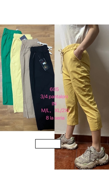 pantaloni 3/4 dama m-2xl 8/set