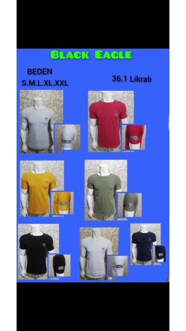 tricou barbati s-2xl 5/set