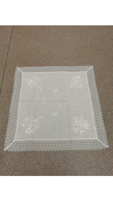 85x85cm dantela si broderie  tesatura in 6/set