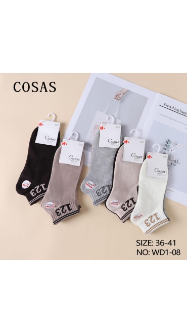 sosete dama sport 36-41 culori combinate 20/set