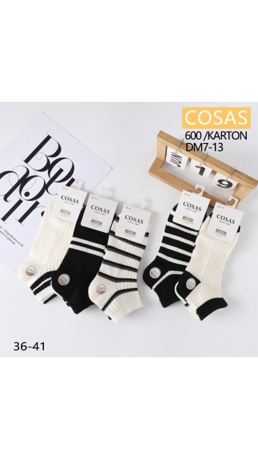 sosete dama fara cusatura culori combinate 36-41 20/set