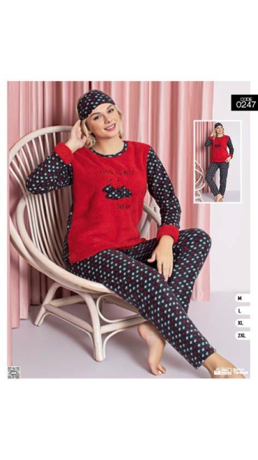 pijama dama m-2xl 4/set
