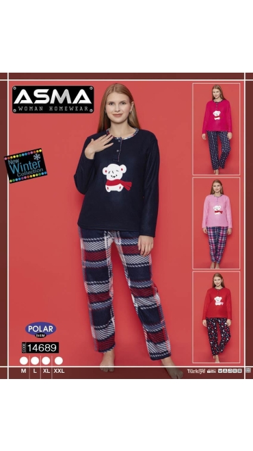 pijama dama polar m-2xl 4/set