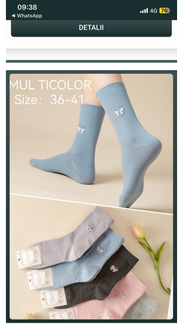 sosete lungi dama 20/set