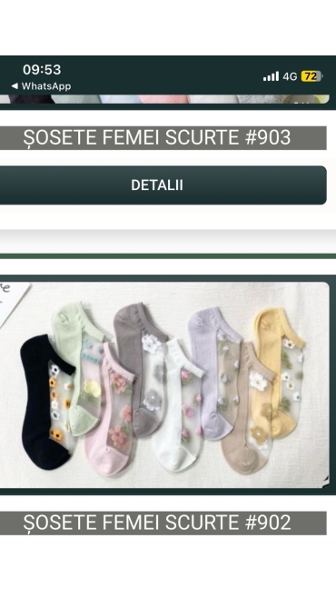 sosete scurte dama 20/set