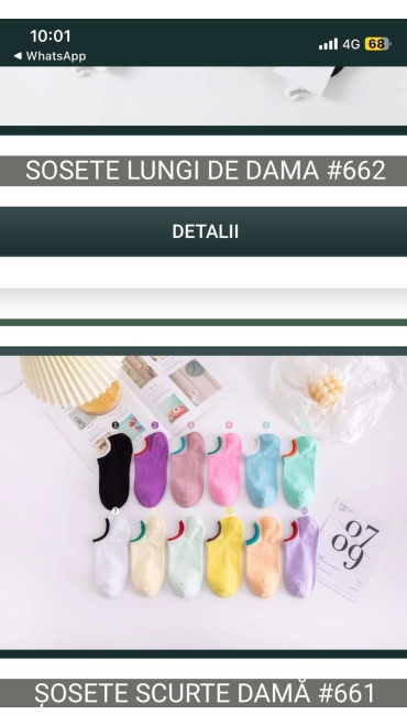 sosete scurte dama 20/set