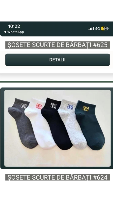 sosete scurte barbati 20/set