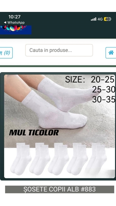 sosete copii 20/set