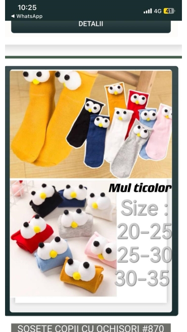 sosete copii 20/set
