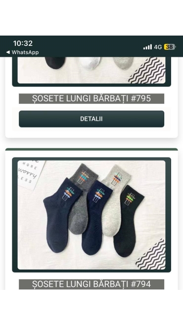 sosete lungi barbati 20/set