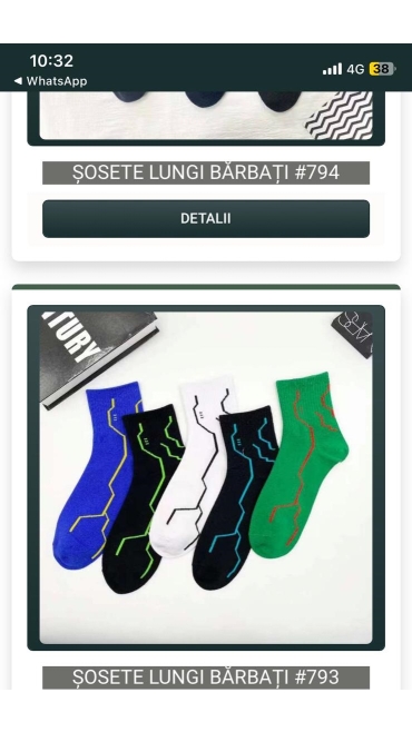 sosete lungi barbati 20/set